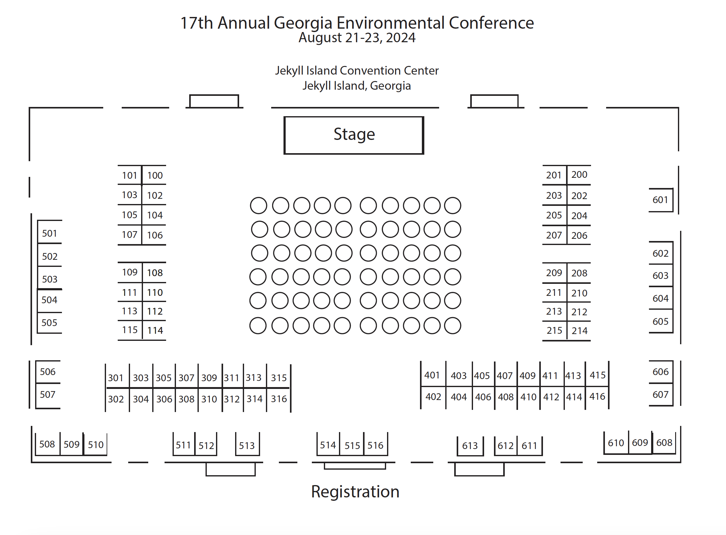GEC 2024 Exhibit Hall Map ENVIRONMENTAL CONFERENCE